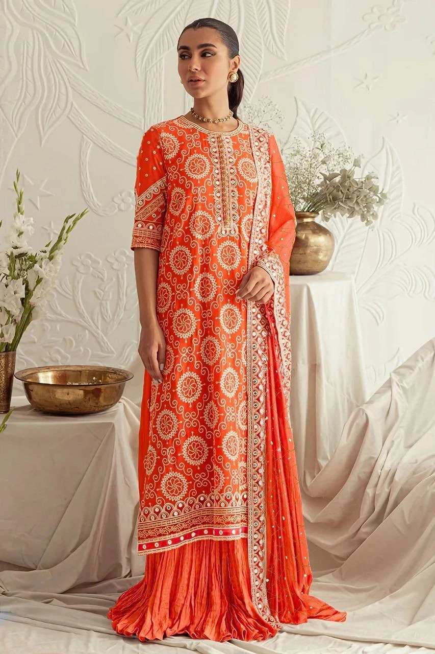 Elegant 3-Piece Unstitched Viscose Suit for Women