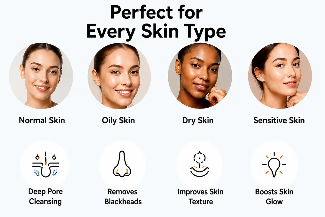 Micro Bubble Blackhead Remover – Rechargeable Facial Cleansing Device