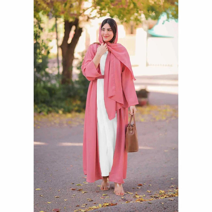 Light Pink Abaya - Elegant and Modest